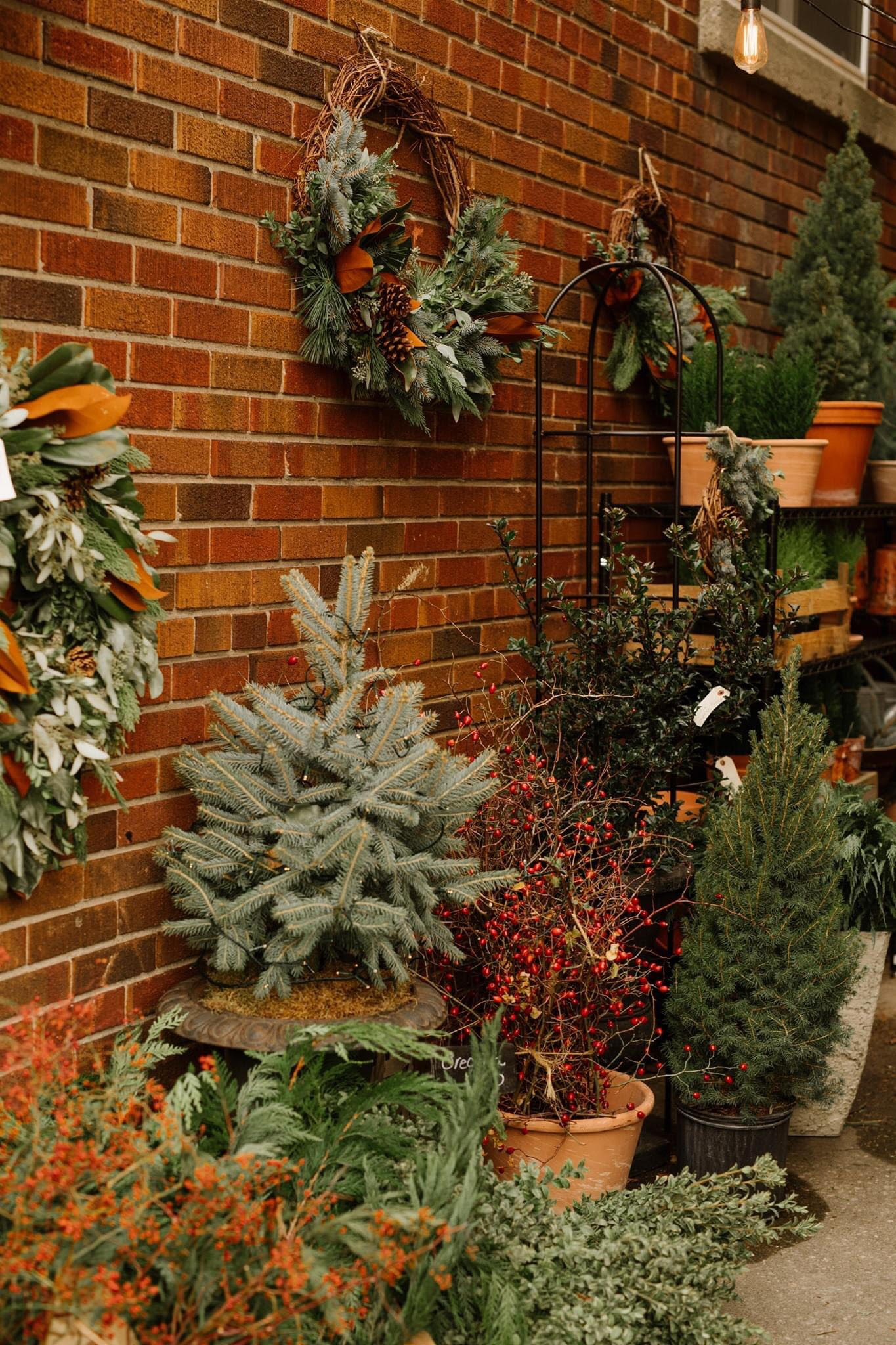 allee christmas front porch Holiday decor